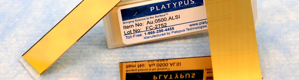 Unverfälschte Golddünnschichten von Platypus Technologies