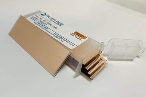 copper coated microscope slides
