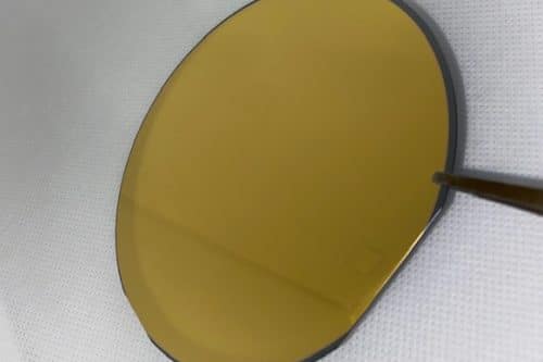 wafer coated with gold